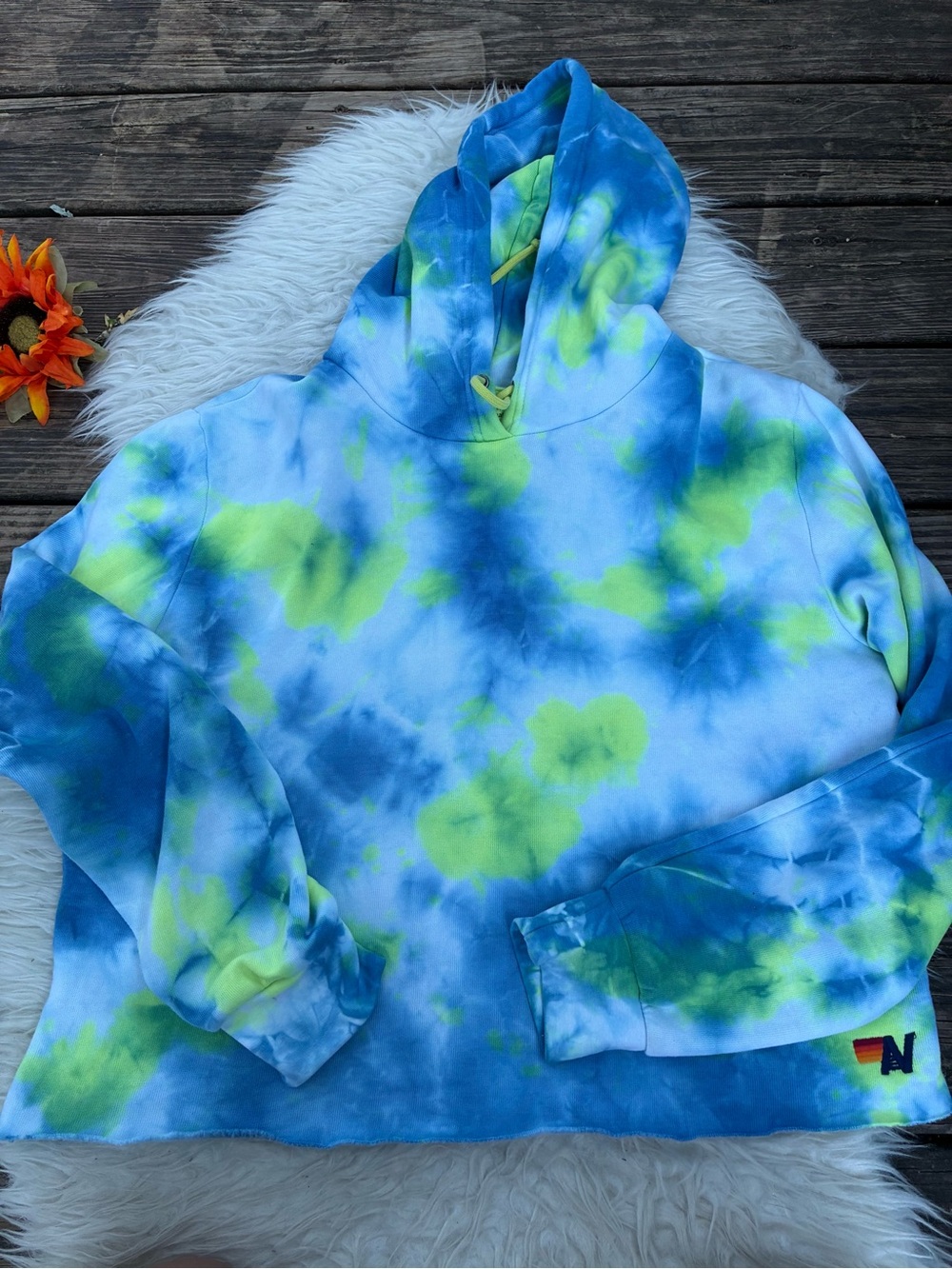 🌺LIKE NEW Aviator Nation Tie dye hoodie 🌺size XL